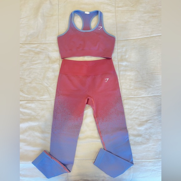 Gymshark Adapt Ombré Leggings and Bra Set - Picture 1 of 3
